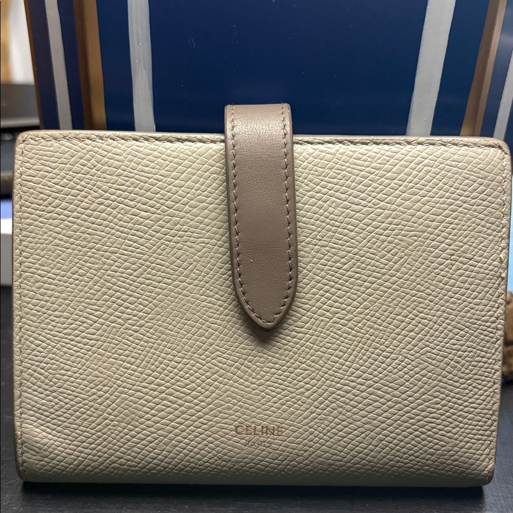 Celine Gray Leather Wallet